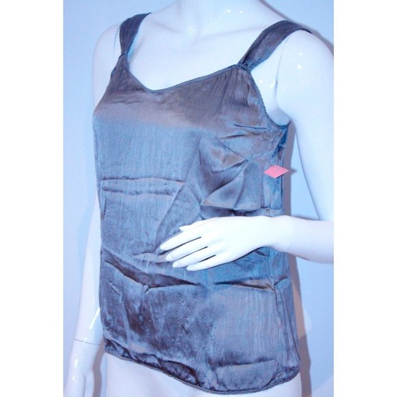 VOTRE NOM Designer RINWAY Silk Strap TOP Shirt ( XS ) - Picture 1 of 2